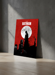 Crimson Knight | Dark Vigilante Metal Wall Art