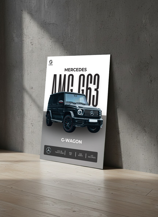 AMG G63 – Luxury V8 Performance Metal Poster