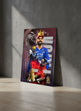 The Crowned King | Cricket Legend Metal Poster
