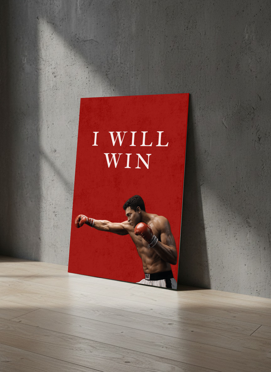 I WILL WIN | Champion Mindset Metal Poster