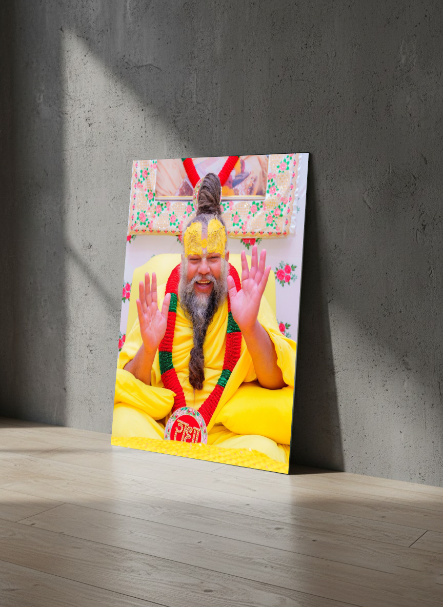 Divine Blessings | Spiritual Guru Metal Wall Art