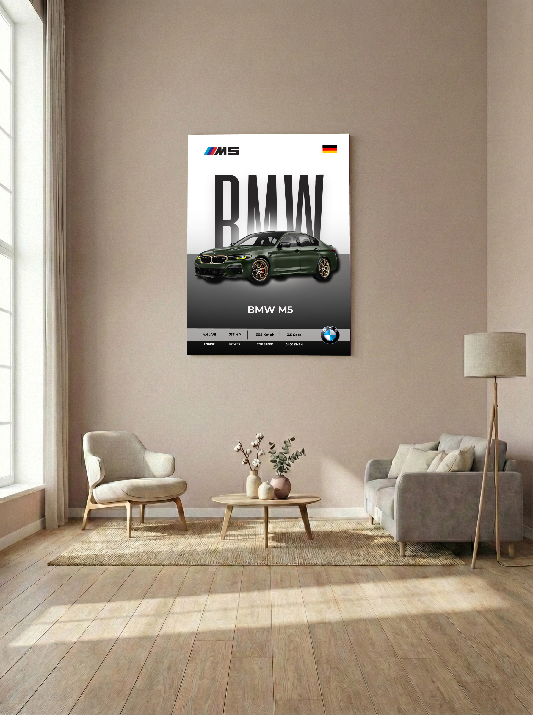 BMW M5 — Ultimate Luxury Performance Metal Poster