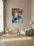 THE GOAT | Football Legend Metal Poster