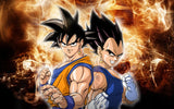 Twin Saiyan Power – Legendary Anime Metal Wall Poster