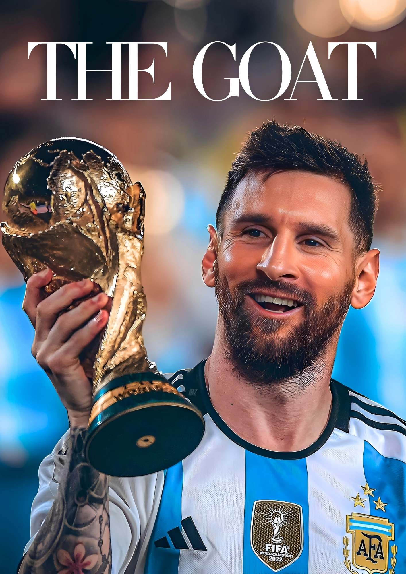 THE GOAT | Football Legend Metal Poster