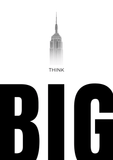 THINK BIG | Minimal Success Metal Poster